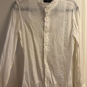 DSQUARED2 white Pleated Shirt